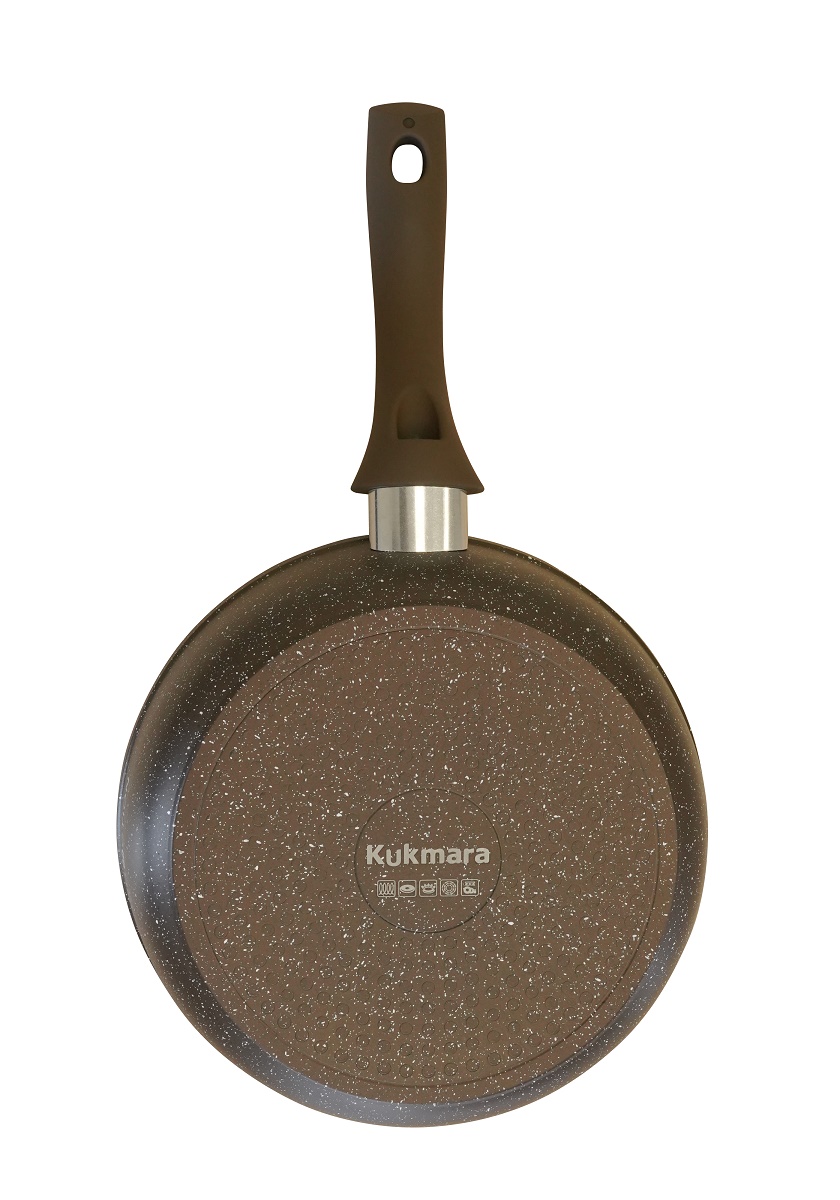 Сковорода алюмин. антипригарная "Kukmara" "Marble INDUCTION" Мрам.коф. d24см смкиш240а*1/4