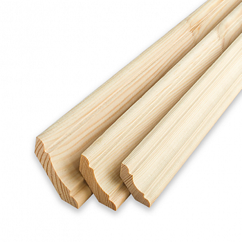 Плинтус 2.2 м, 50 мм, сращенный, бессучковый, классический