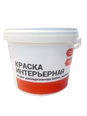 Краска акриловая 5 кг для стен и потолков Первая Цена, белая база А, матовая