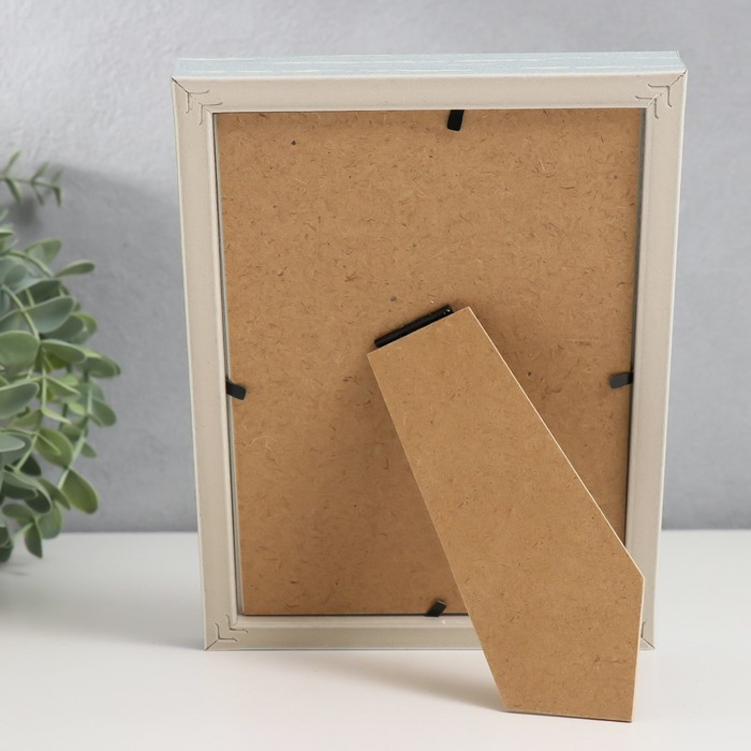 Фоторамка пластик 13х18 см "Скандинавия" серо-голубая 20,5х15,3 см   7858361