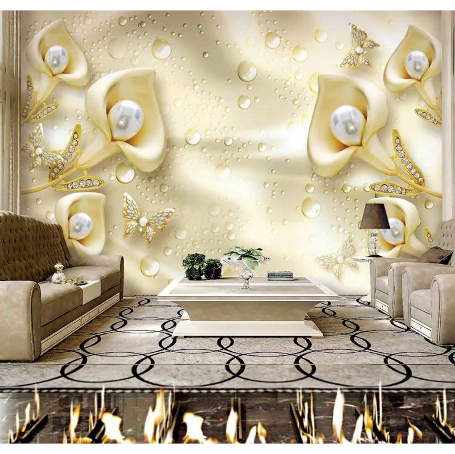 Фотообои VIP А 192 "Жемчуг" 392*260 см (16л) (г.Тула) *1/6