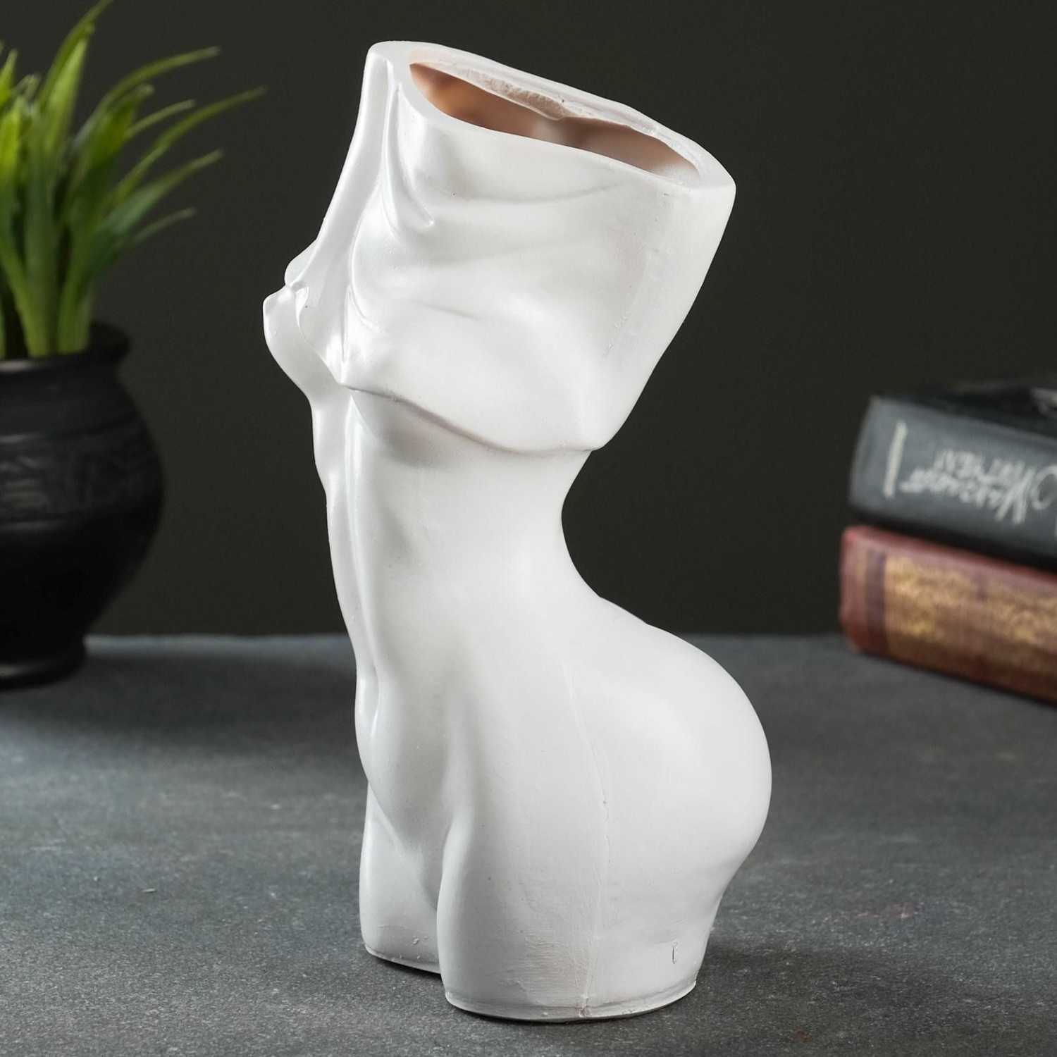 Ваза "Грация" белая,  0,7 л   7150883