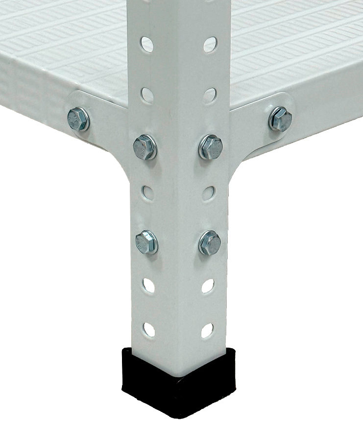 Стеллаж металл. "Steller" выс.1,95м, шир.1,0м, гл.0,5м, 4полки (мах нагр.на полку 100кг), Серый *1