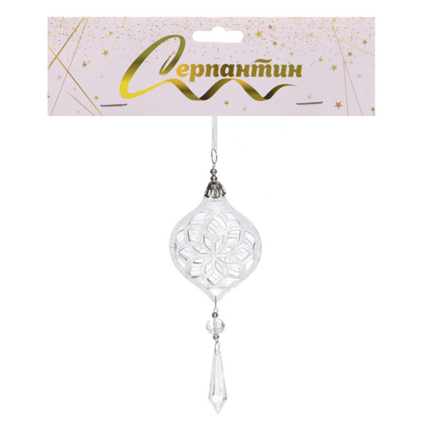 Подвеска "Сказочные узоры" 8*20 см, Белый