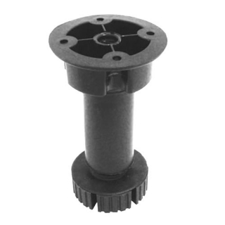 Опора под саморезы неразборная регулируемая черная 95-130мм (пласт.) Соллер *1/200