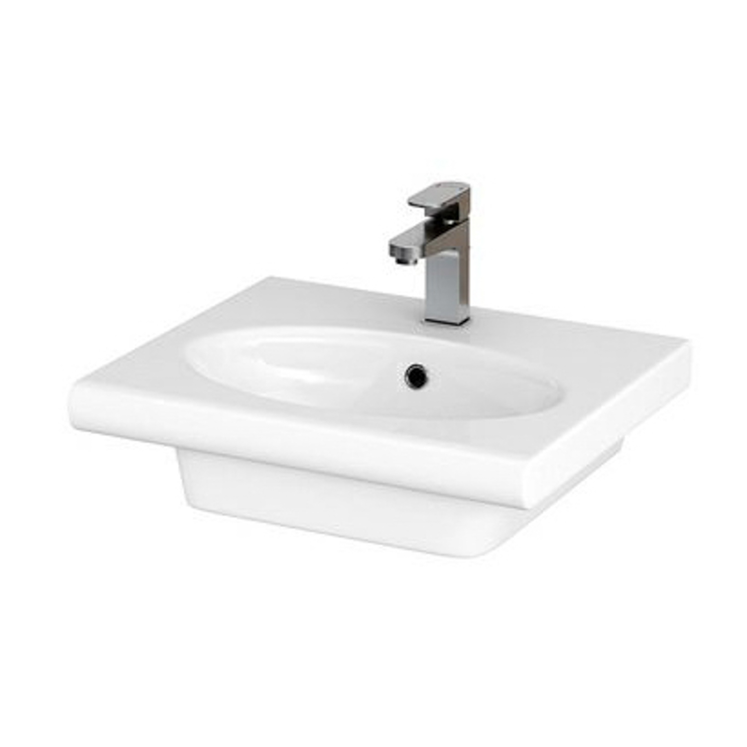 Раковина NATURE 50см с 1 отв., белый (S-UM-NTR50/1-w) Cersanit *1 Раковина NATURE 50см с 1 отв., белый (S-UM-NTR50/1-w) Cersanit *1