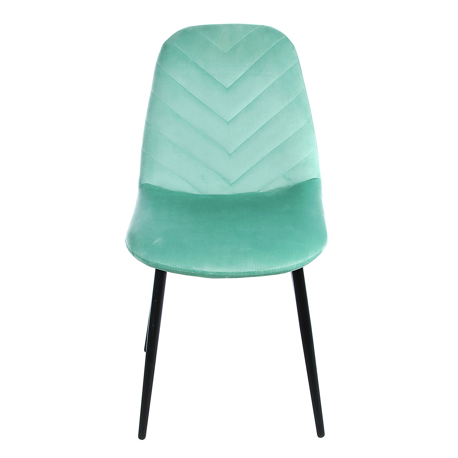 Стул FORPOST Малибу 44x84x38 см, велюр конфетти аквамарин, голубой