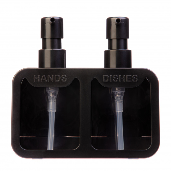 Диспенсер для моющего средства кухонный пластм. 170х95х170мм Черный И8925 (ЗПИ "Альтернатива") *1/30