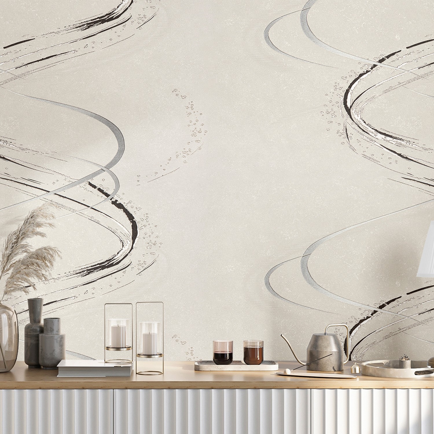 Обои флиз Ateliero Tornado (беж.) 589231 1.06*10м *6