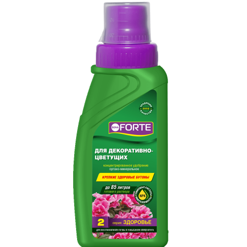Удобрение для декоративно- цветущих растений 285 мл Здоровье Bona Forte * 20 Удобрение для декоративно- цветущих растений 285 мл Здоровье Bona Forte * 20