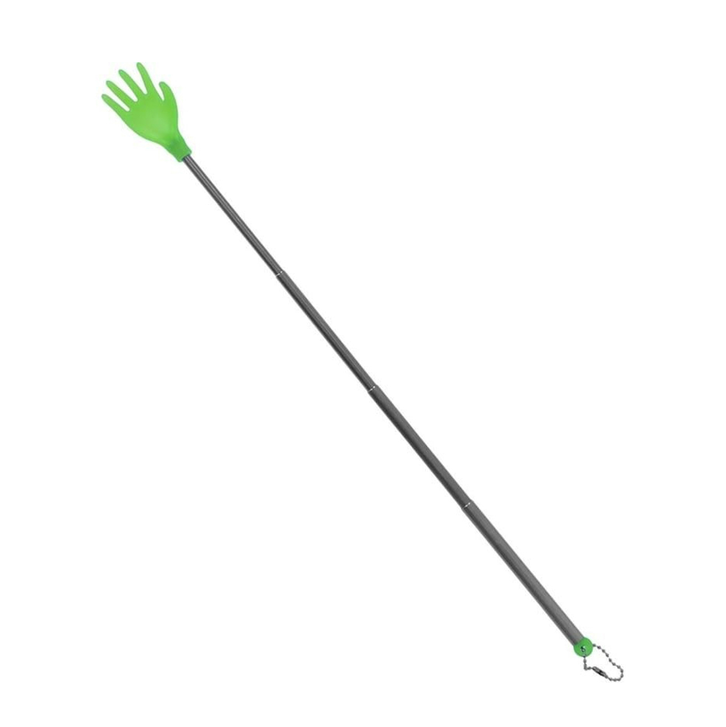 Чесалка телескопическая, от 19 до 45 см, неоновая, светится в темноте, в дисплей-боксе, для бани *1