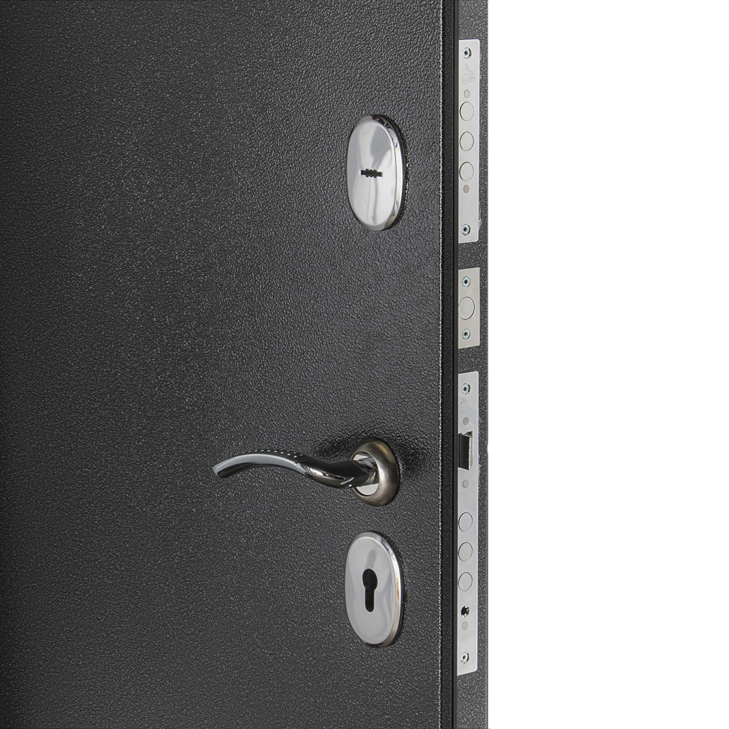 Дверь входная Дверной континент, 860х2050х70 мм, левая, серебристый антик