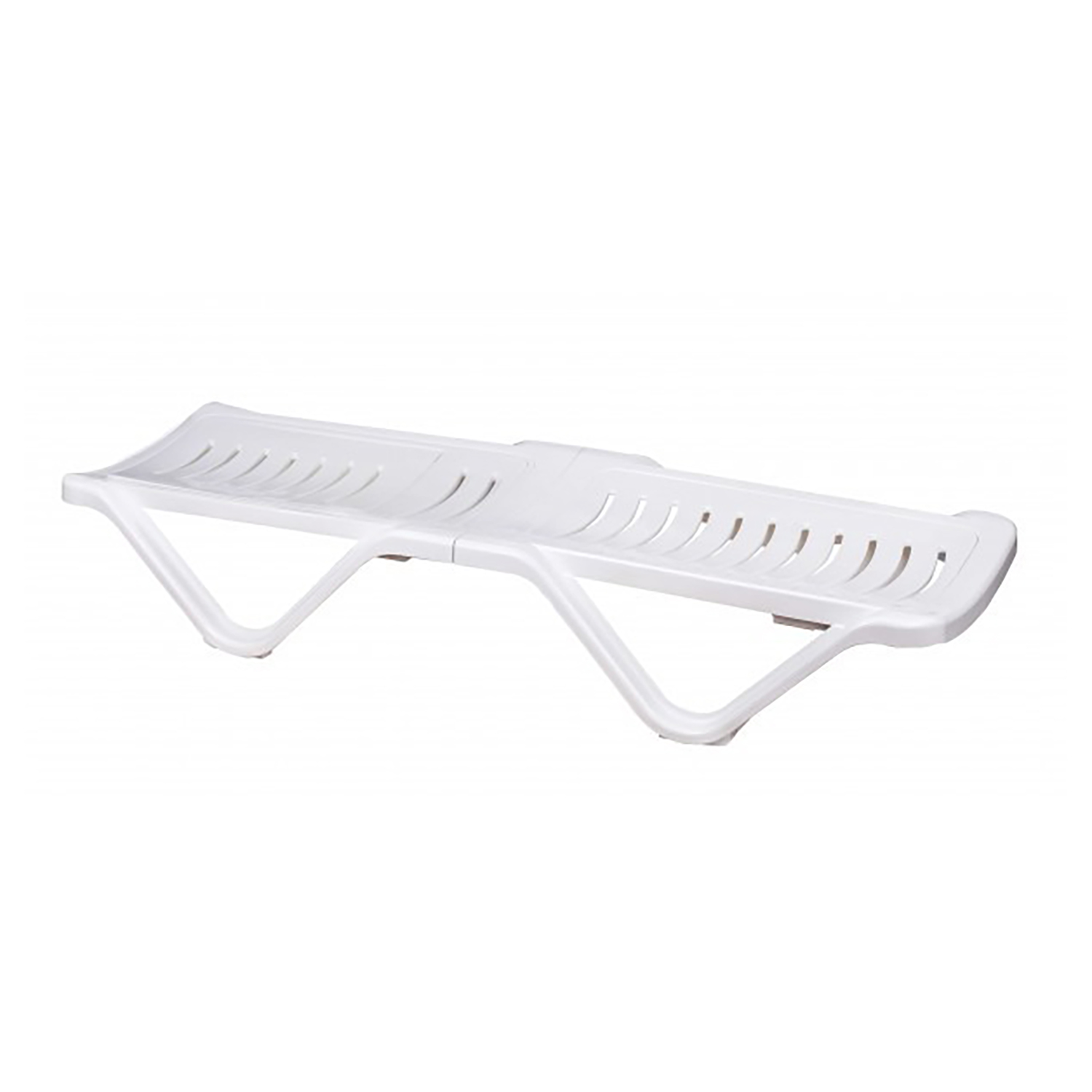 Шезлонг пластм. 1920х620х320мм Белый М3563 (ЗПИ "Альтернатива") *1