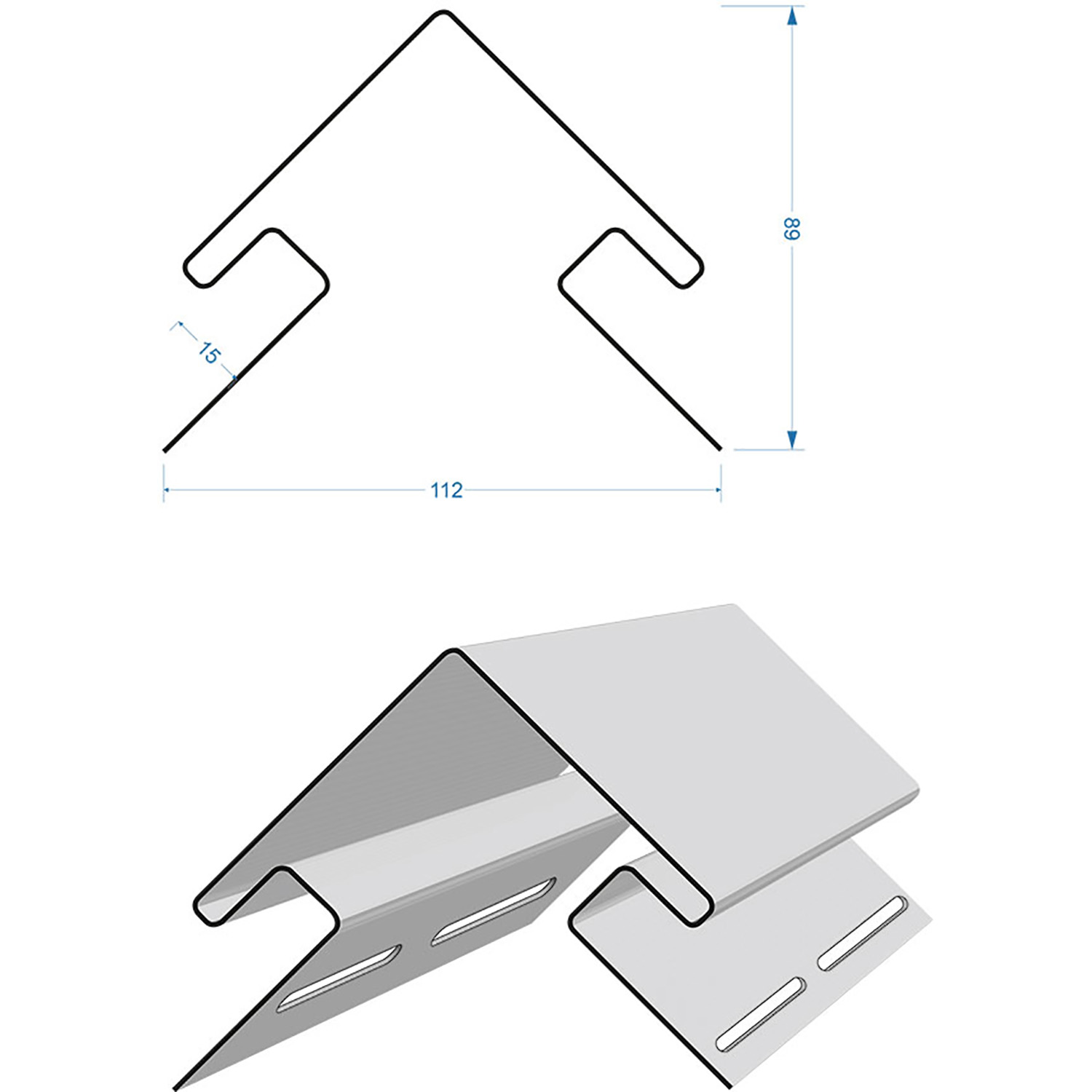 Внешний угол LUX Орех (3м) Дёке
