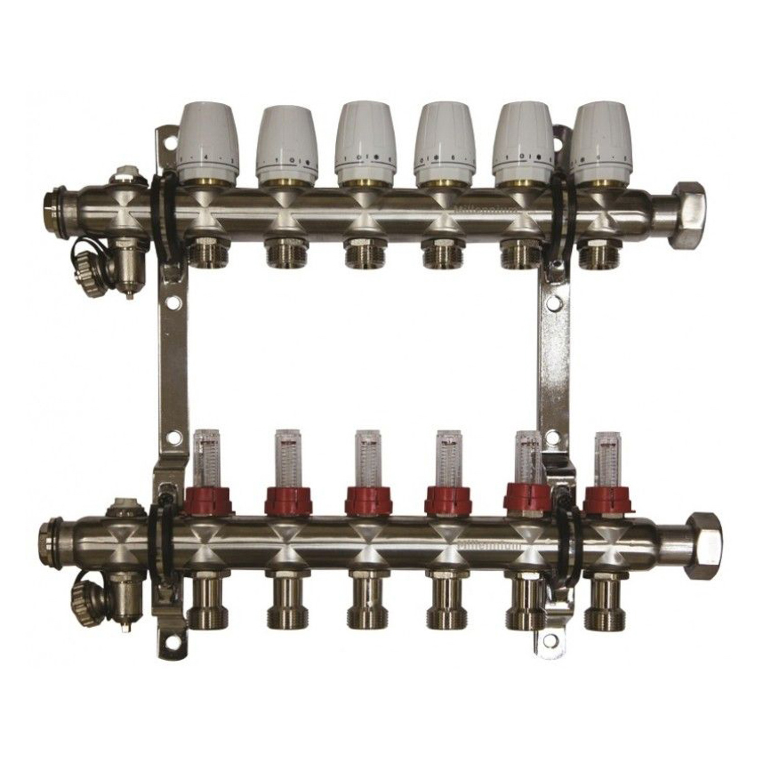 Коллекторная группа Millennium с расходомером, 3 выхода, с кранами