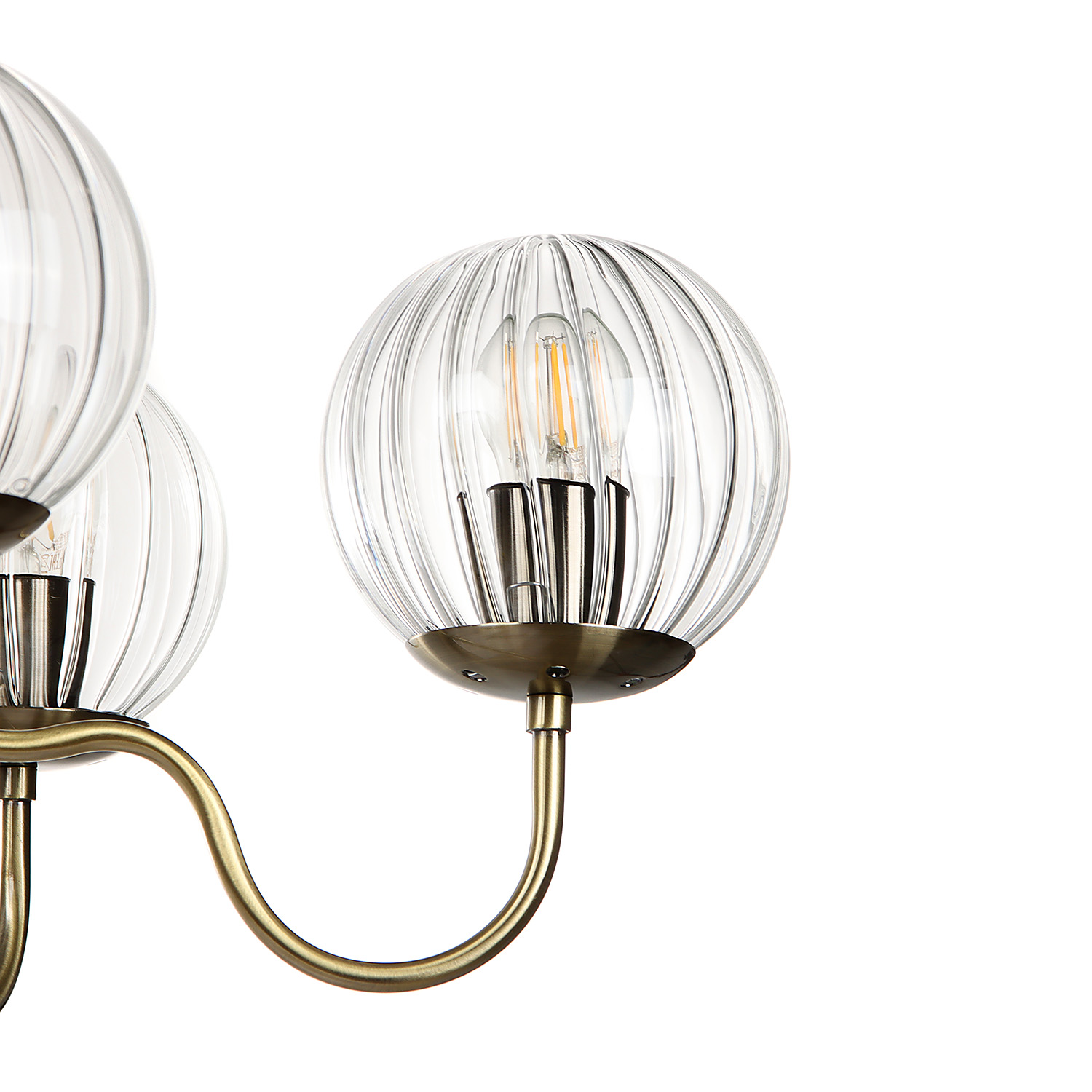 Люстра NH6439/5 AB  5*40W E27 220V (d-610; h-430/690)  VERNER LIGHTING *1