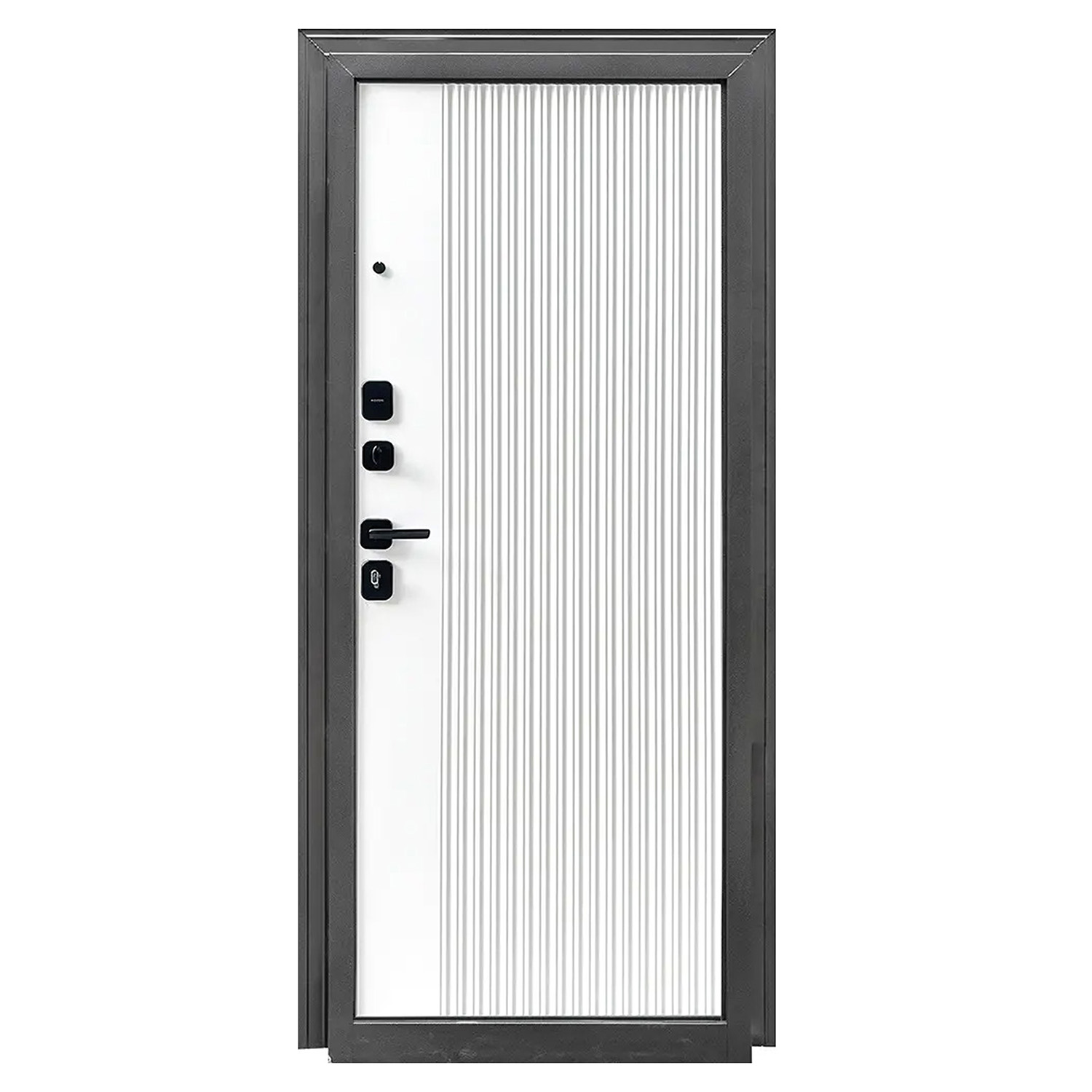 Дверь входная Форпост Монблан, 2050х960х95 мм, правая, эмалит белый