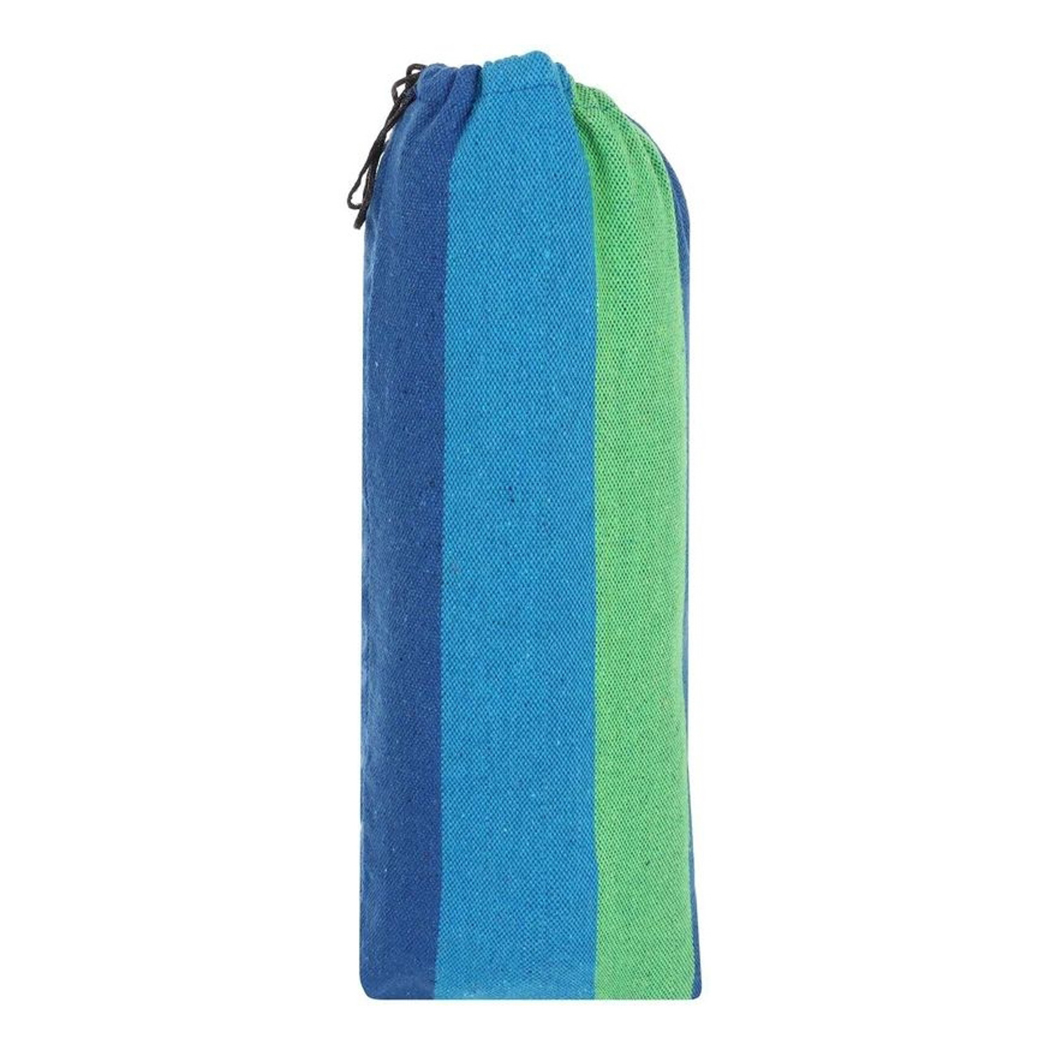 Гамак 200 х 80 см, дерево, цвет сине-зеленый    9216610