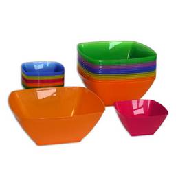 яяяСалатник пластм. 0,8л квадр. арт.350 ("Полимербыт")  *1/86