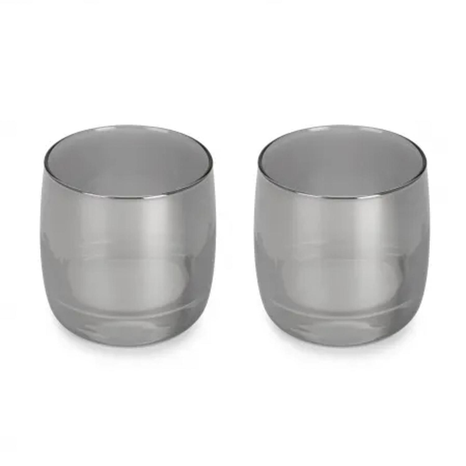 яяяQ3261 Набор стаканов 2шт 310мл ФРАНЦУЗСКИЙ РЕСТОРАНЧИК СИЯЮЩИЙ ГРАФИТ  (1/8)