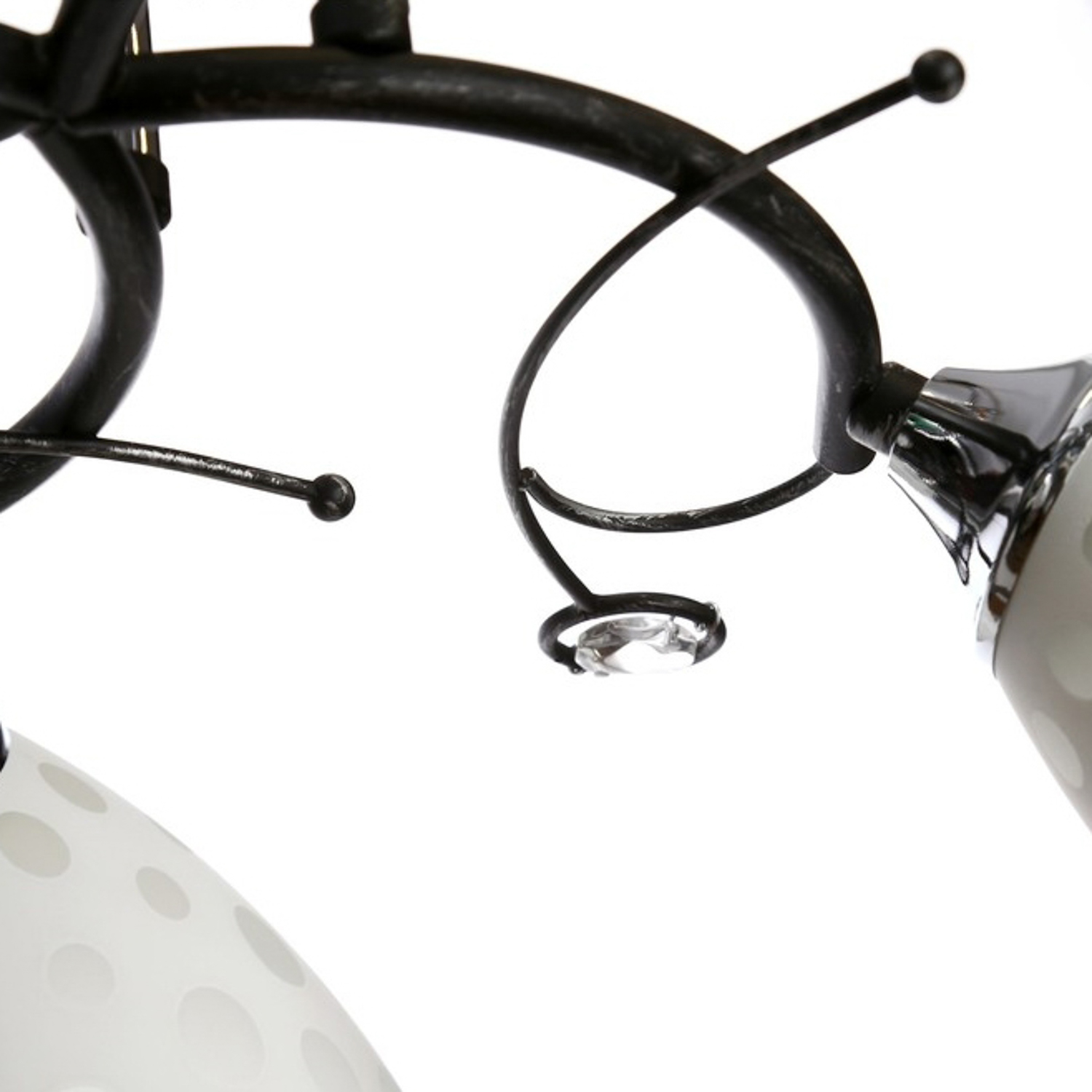 яяяЛюстра 146P6037/5 5хE27 40W хром/белый 23х60см   4587749