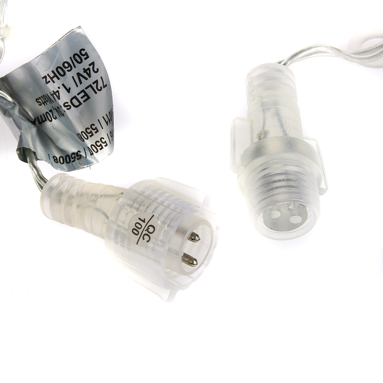 Гирлянда уличная Сеть, 24 В, VEGAS, 1,2х1 м, 144 лампы, желтый, прозрачный провод