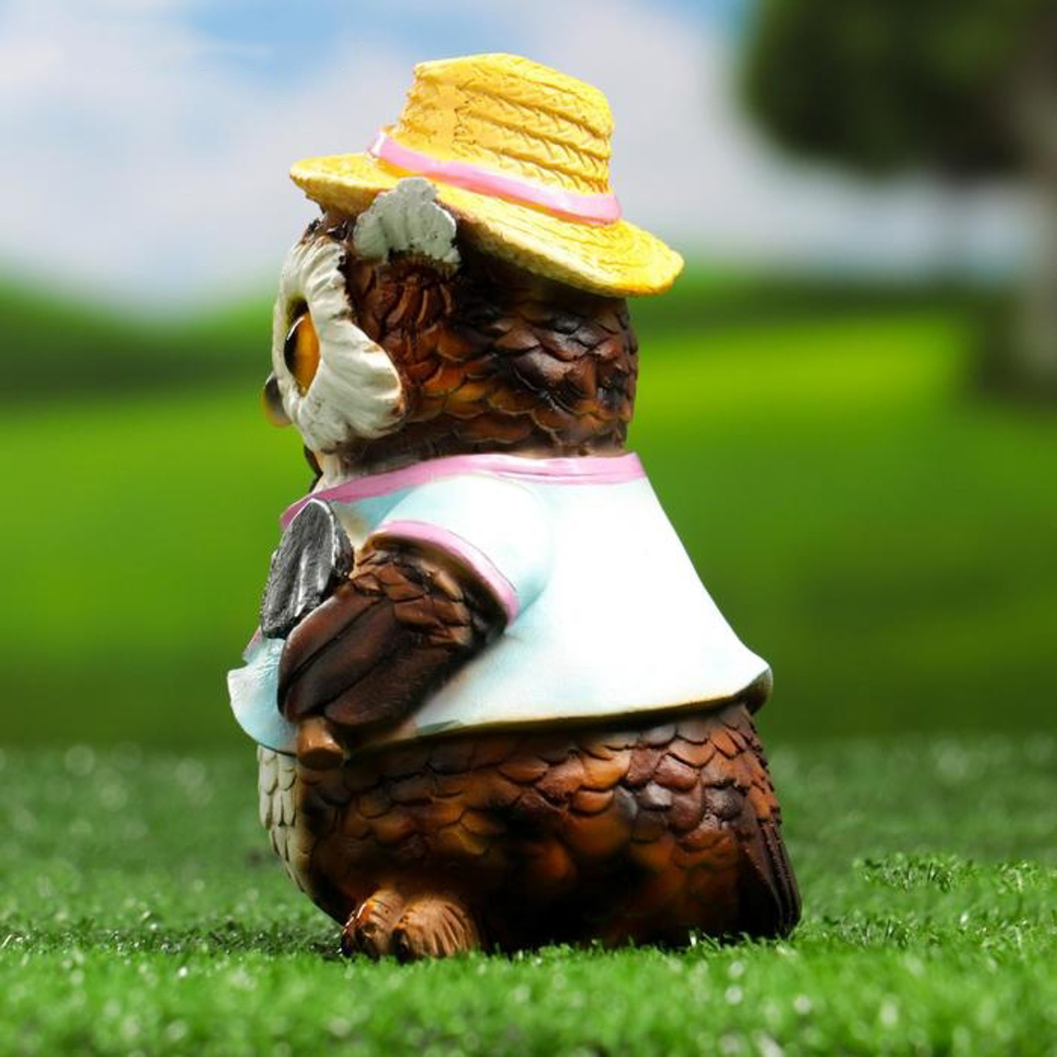 Садовая фигура "Филин в шляпке с лопаткой" 10х9,5х15см 5155105 Садовая фигура "Филин в шляпке с лопаткой" 10х9,5х15см 5155105