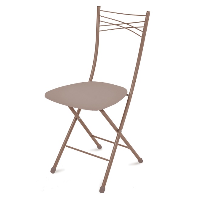 Стул складной Nika 1, 89x39.5х54.5 см, экокожа, микс Стул складной Nika 1, 89x39.5х54.5 см, экокожа, микс