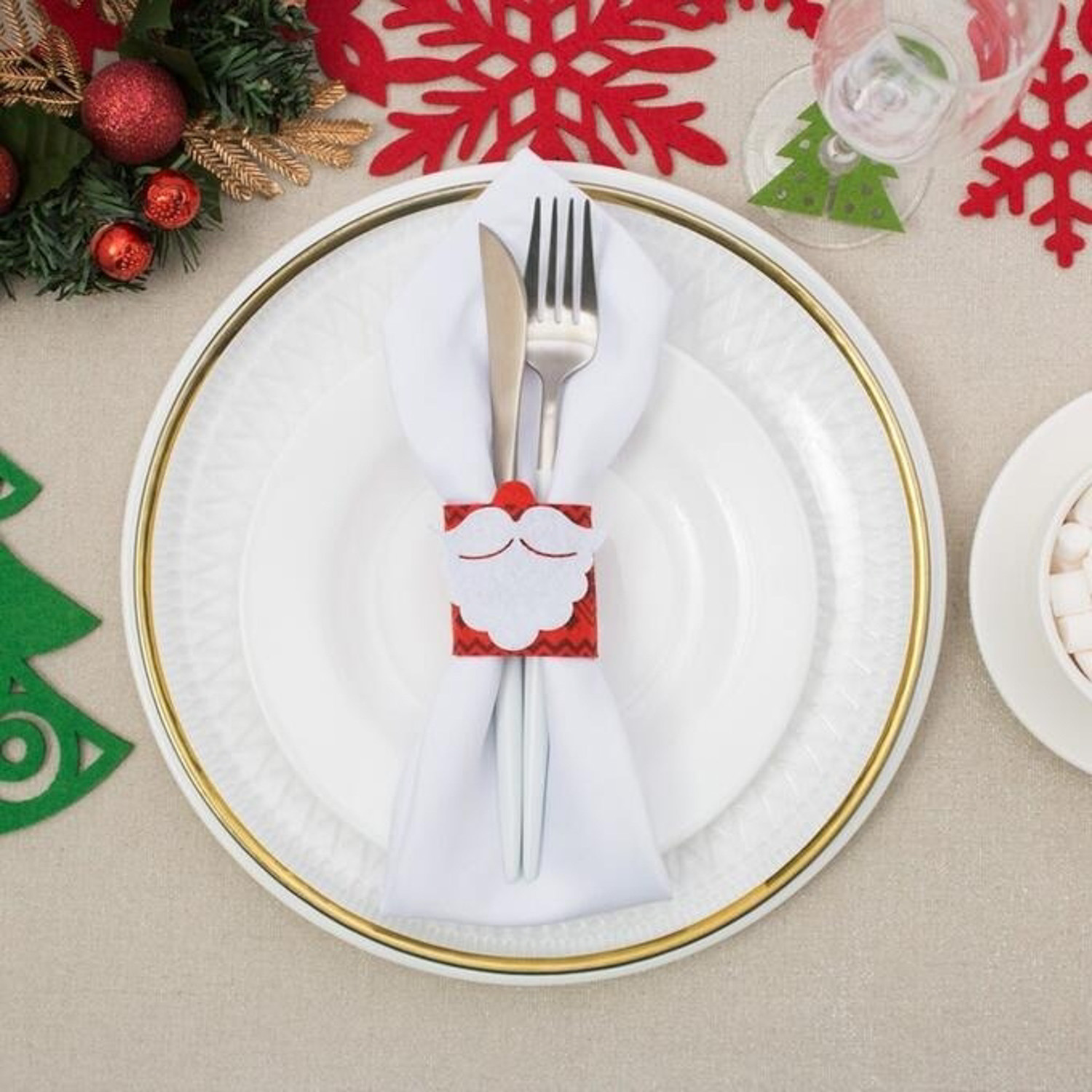 яяяКольцо для салфетки "Гномик" 13х5,4 см, 100%п/э, фетр   4348581