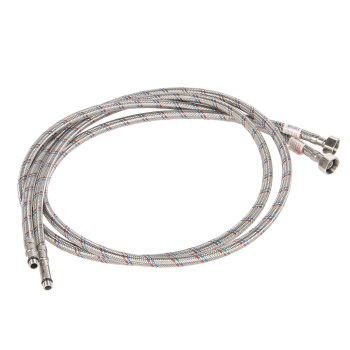 Шланг соединительный к смесителю 100 см нерж.сталь VALFEX М10*18-1/2" уп.2шт *1/50