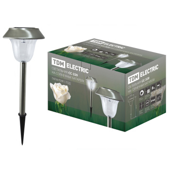 Светильник садовый на солнч. батарее СС-320 с выкл. TDM SQ0330-0104 *1/24