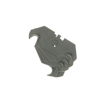 Лезвия сменные трапециевидные крюк 18мм (5шт) толщина 0,5мм сталь HCS (3062500) "888" *1/20