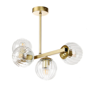 Светильник потолочный NQ36427/4 GD 4*40W E27 220V (l-460; w-245; h-410) S=16м2 VERNER LIGHTING *1