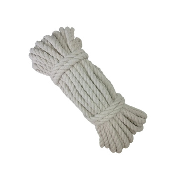 Веревка хлопчатобумажная d12мм дл.20м крученая 3-х прядная арт.10188 ("Сибшнур") *1/12