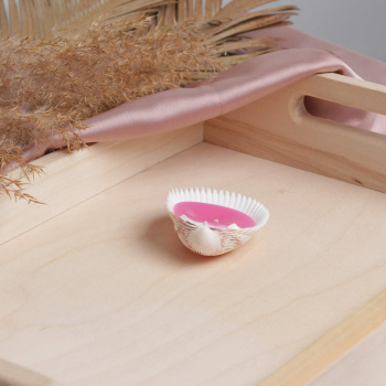 Свеча-ракушка "Time to dream",розовая, 9 х 6 х 2,5 см 6581971