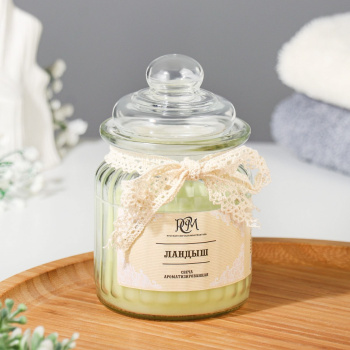 Свеча в банке ароматизированная "Ландыш" 180 гр, время горения 45 ч 5502933