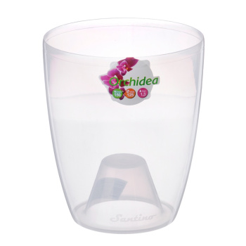 Кашпо пластм. "ОРХИДЕЯ" 2,0л прозрачный ОРХ 2 ПР ("Santino") *1/30