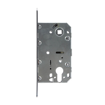 Защелка врезная п/ручку и цил.мех. ХРОМ сатинированный МАГНИТНАЯ 5300-MC-CRS Code Deco*1/40