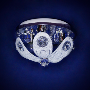 Люстра Y0838/3+3 CH Е14 3*40Вт +3*3Вт ( h=200; d=300) VERNER LIGHTING *1