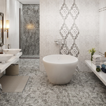 Плитка 60х30 см настенная 1.62 м² Axima Венеция, бежево-белый, геометрия Плитка 60х30 см настенная 1.62 м² Axima Венеция, бежево-белый, геометрия