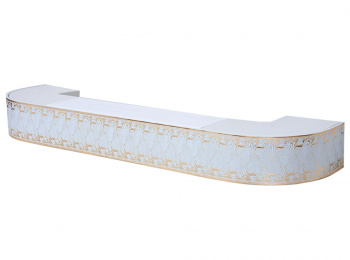 Карниз потолочный 3-рядный Белый/золото Прованс 1,8м Магеллан *1/5