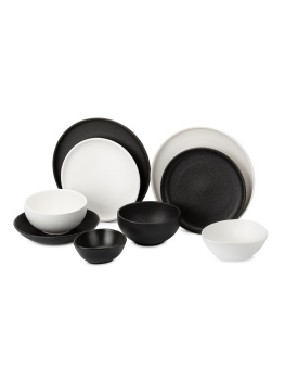 Тарелка фарфор. Domenik "Rock Black" мелкая d26см DM8020 *6/24