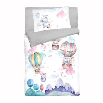 Постельное белье детское ясли бязь-люкс Облачко 26012+8420/1 15 0814