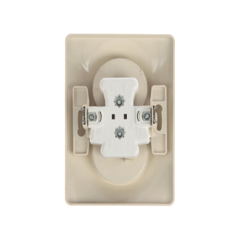 Розетка "Glossa" СП 2-мест. бежевая б/з GSL000220 *1/15/90