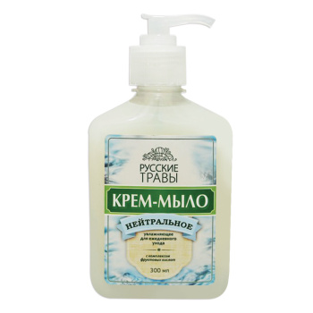 Мыло жидкое 300мл с дозатором РУССКИЕ ТРАВЫ Нейтральное (К06-3) *12