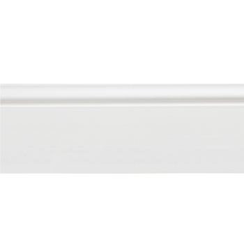 Плинтус напольный 2 м Солид 1 UHD 01, 80 мм, белый