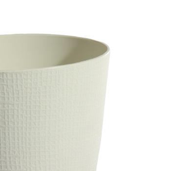 Кашпо пластм. "Le Parterre" 0,7л d верха 110мм h110мм с поддоном Кремовый 202-6 (Tek.A.Tek)*1/40 Кашпо пластм. "Le Parterre" 0,7л d верха 110мм h110мм с поддоном Кремовый 202-6 (Tek.A.Tek)*1/40