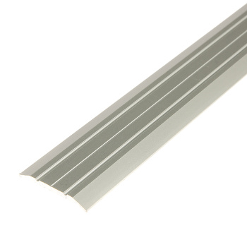 Порог-стык одноуровневый 25х1800 мм Лука ПС 01, серебро люкс