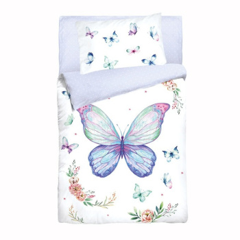 Постельное белье детское ясли бязь-люкс Облачко 26018+8420/7 15 0814 My Princess нав40*60 *1