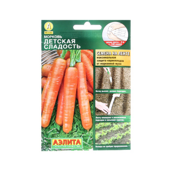 Семена Морковь Детская сладость 8м ЛЕНТА Аэлита *10/500